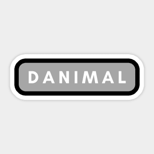 A design for guys named Dan that like to be called Danimal Sticker